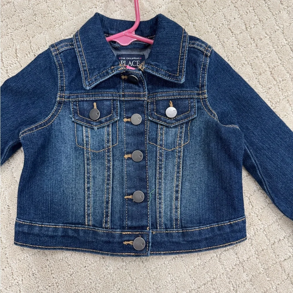 The Children's Place Blue Denim Jean Jacket for Girls NWOT